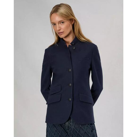 NWT Rag & Bone Slade Japanese Wool Blazer Size 2 Navy #3C501 - Picture 1 of 14